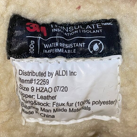 Serra Women’s Brown Leather Faux Fur-Lined Insulated Waterproof Duck Boots Sz 9 - Picture 4 of 11